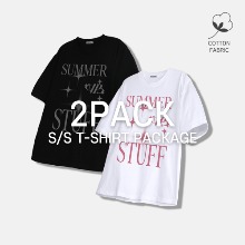 [2PACK] 스타 라이트 로고 티셔츠 2COLOR